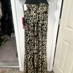 Elegant Black and Gold Women's Skirt